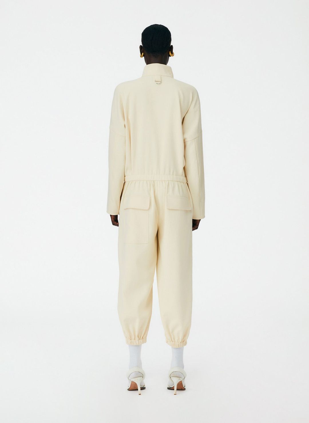 Chalky Drape Zip Up Jumpsuit #4