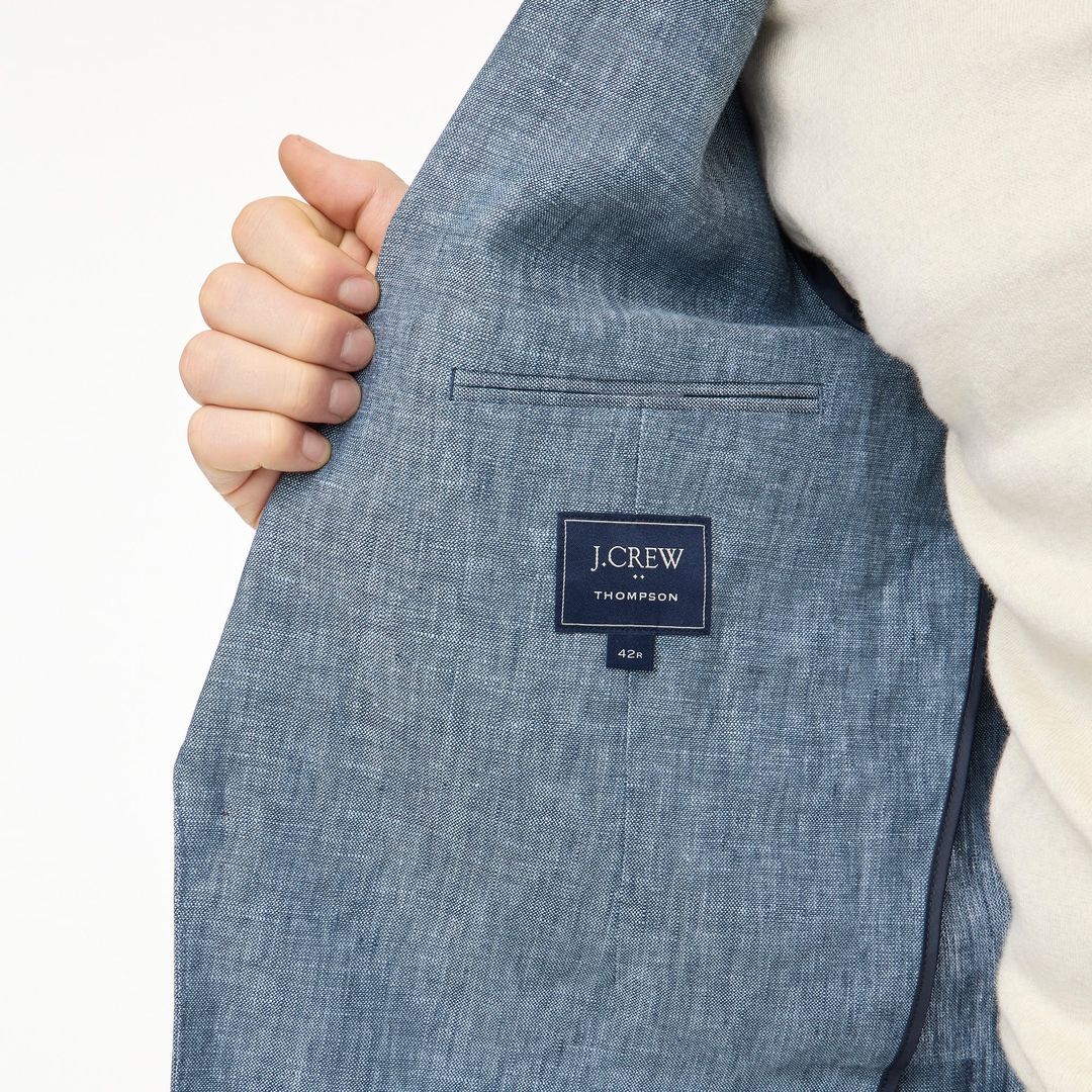 linen patch pocket suit jkt - slim #12