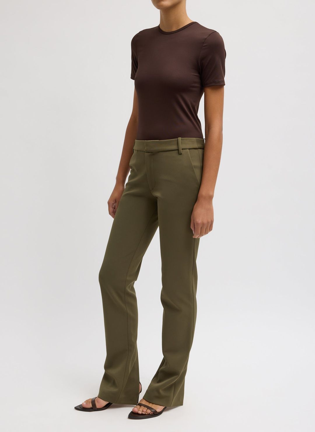 Spring Bonded Twill Elfie Trousers With Slits #3