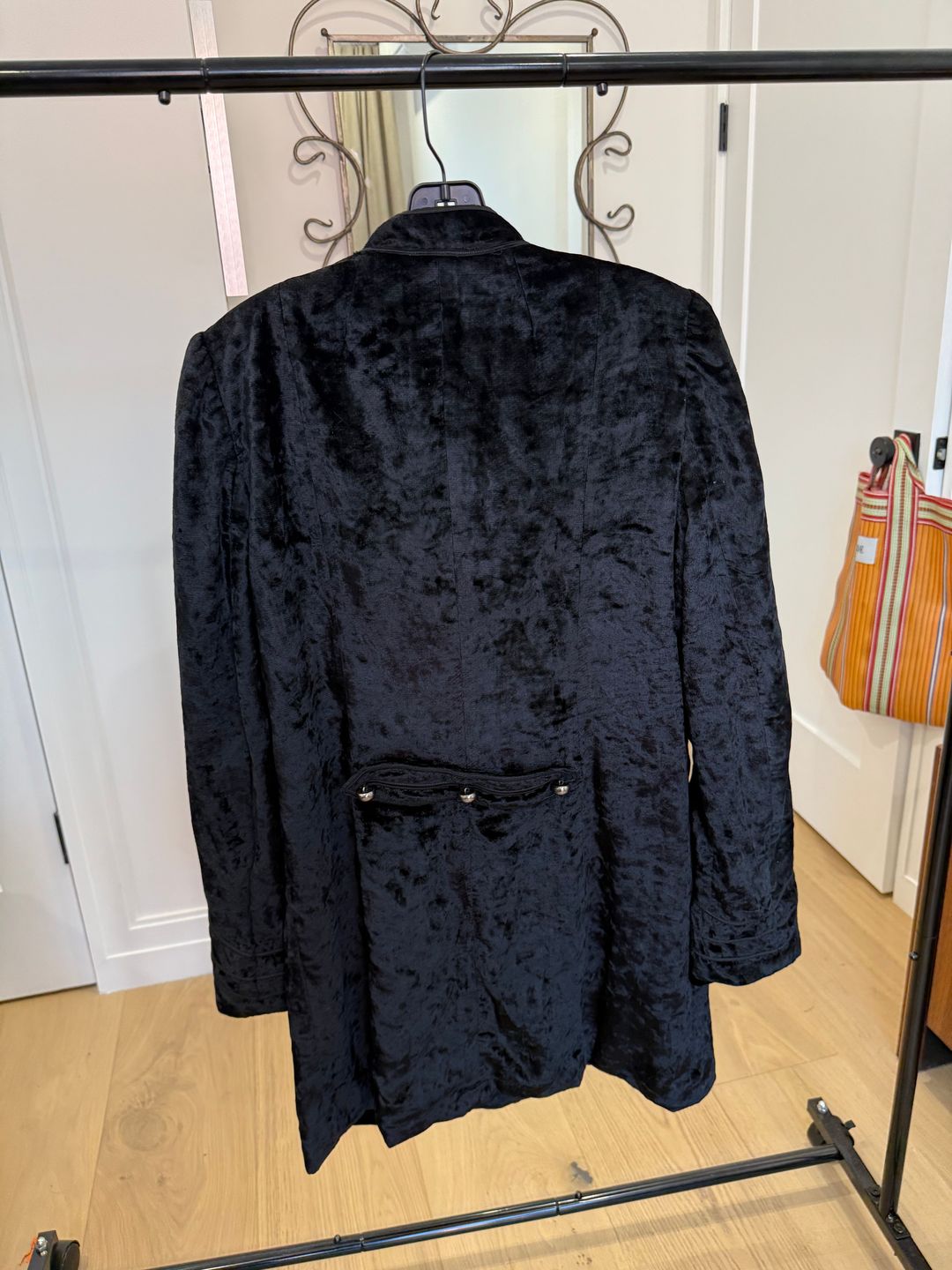 Velvet military coat