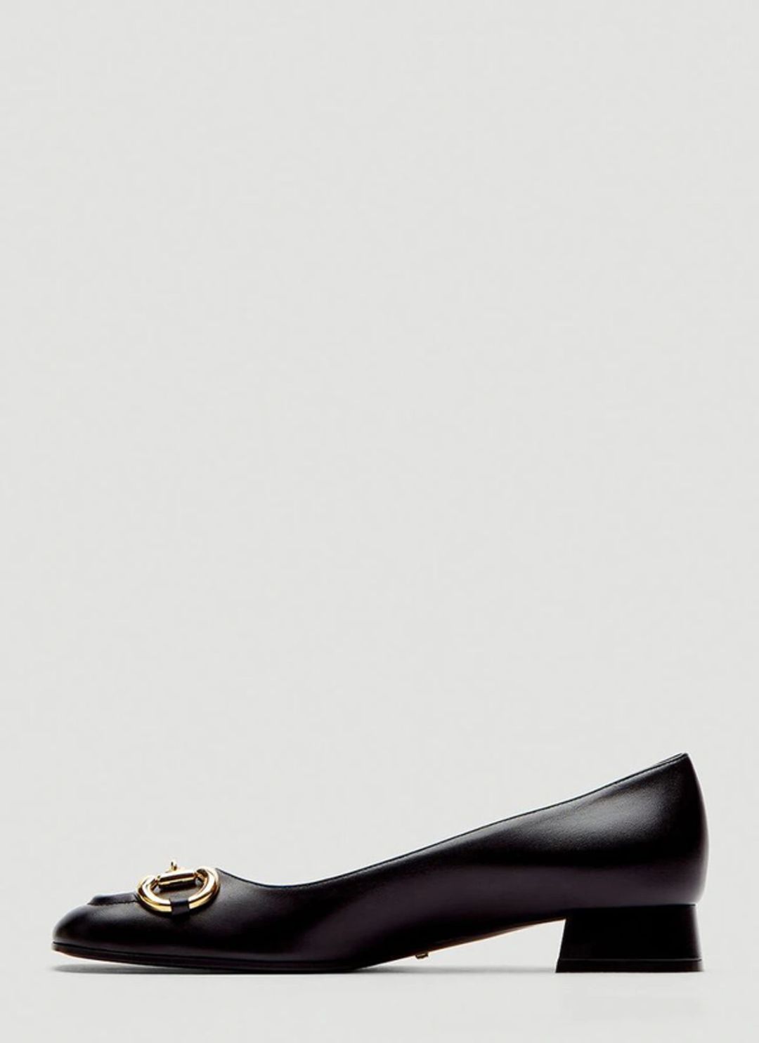 Horsebit Ballet Flats In Black #3