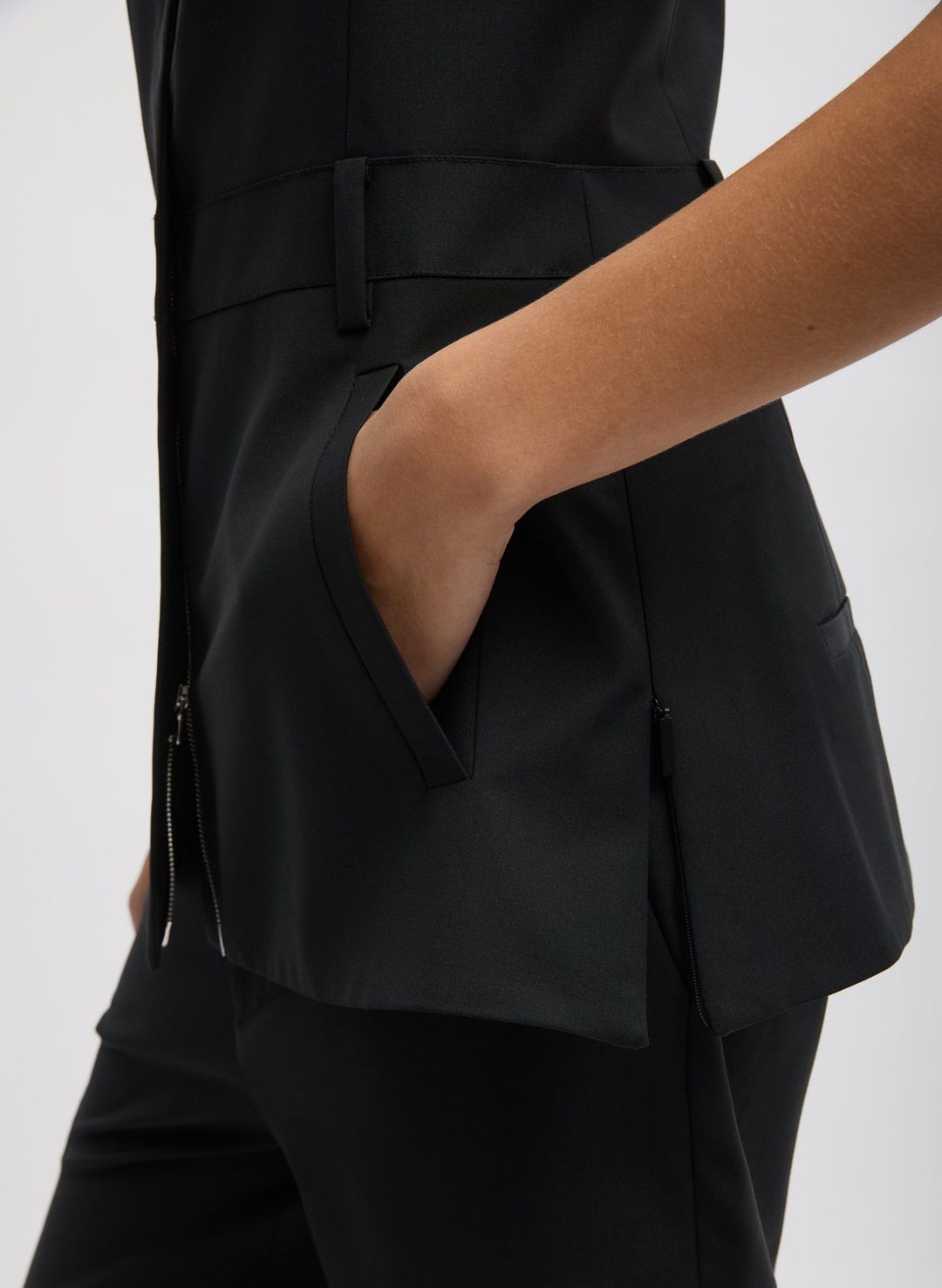 Recycled Tropical Wool Overall Top #6