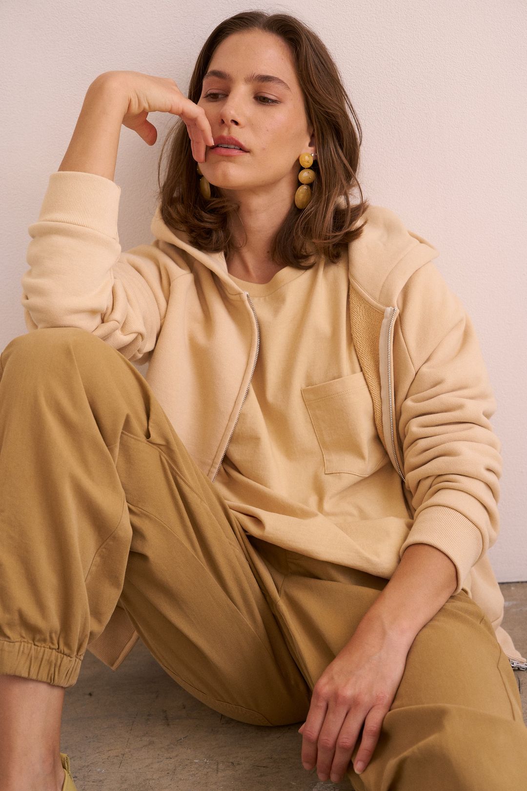 The Bird Hoodie in Butter #6