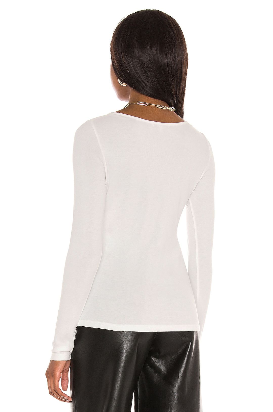 Long Sleeve Square Neck Top #3