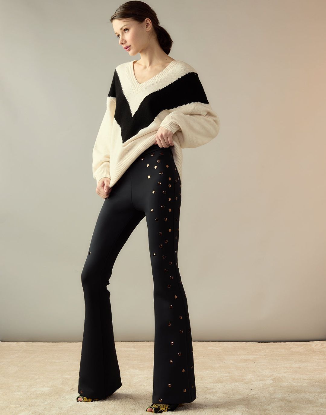 Studded Bonded Pants #3