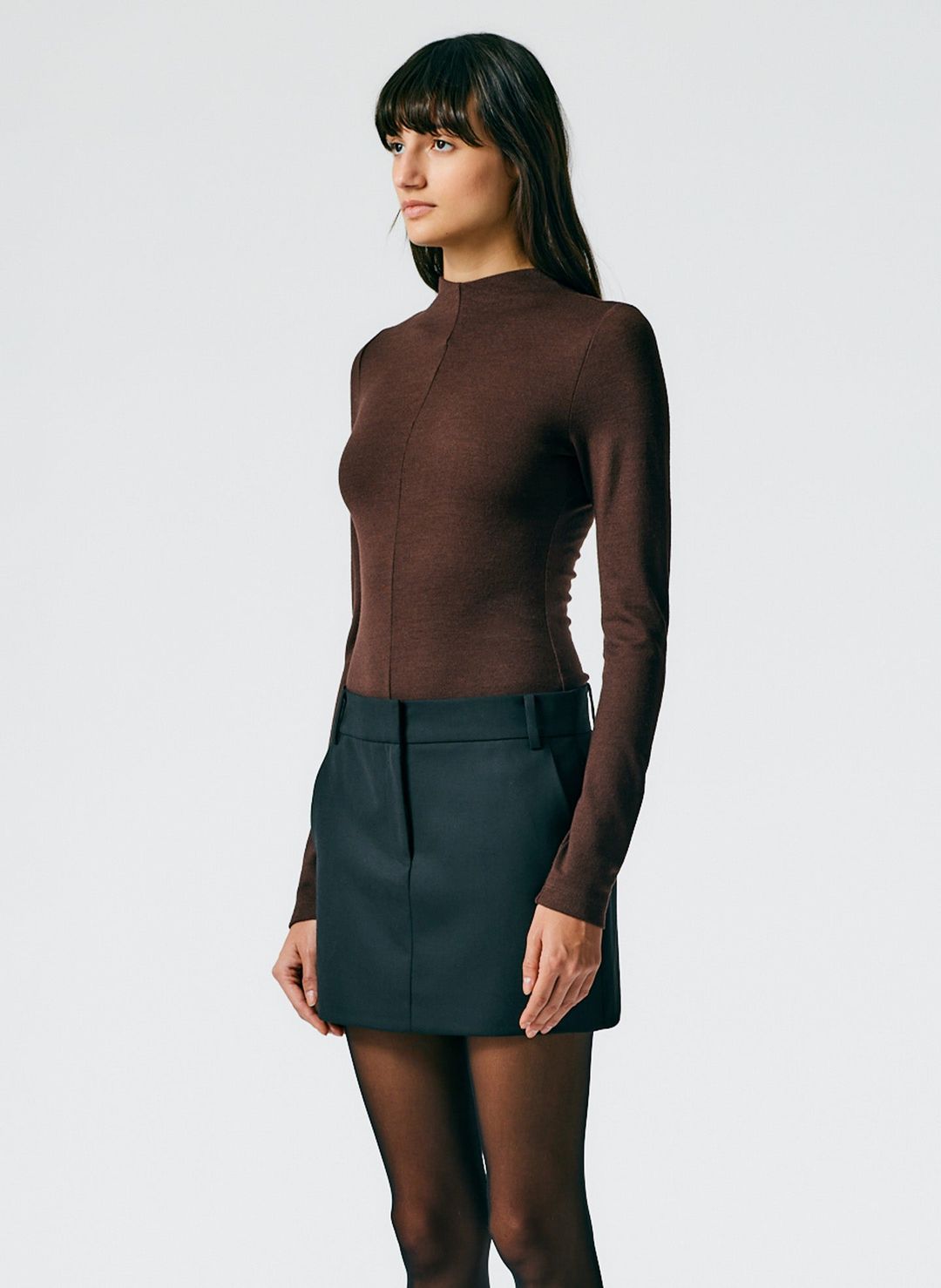 Wool Jersey Funnelneck Bodysuit #3