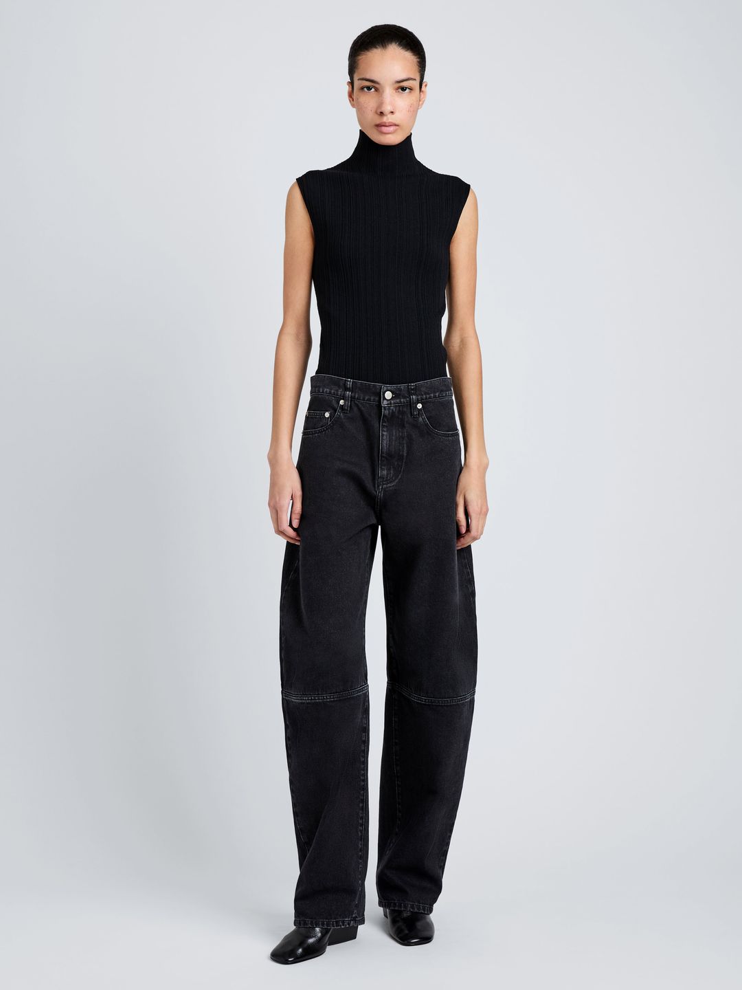 Fontana Jean in Black Rigid Denim
