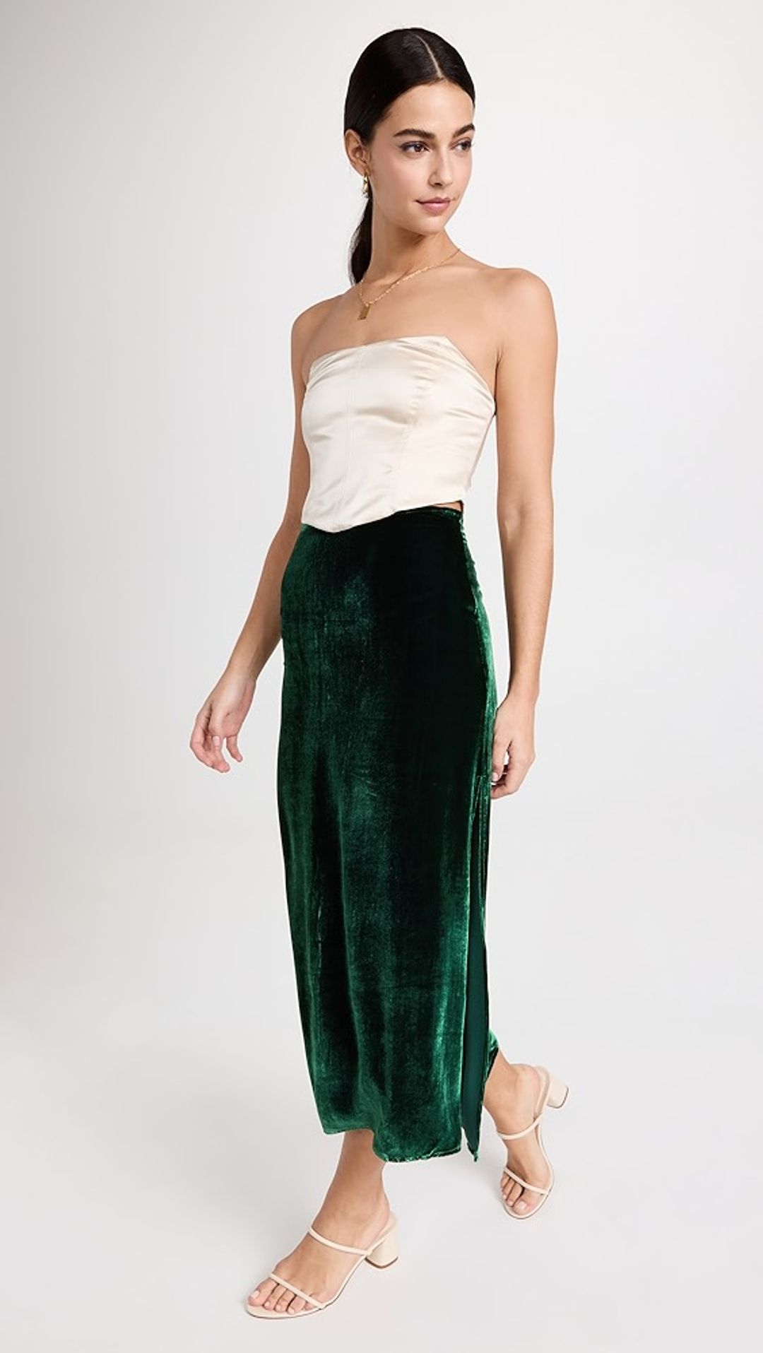 Baylee Velvet Skirt #4