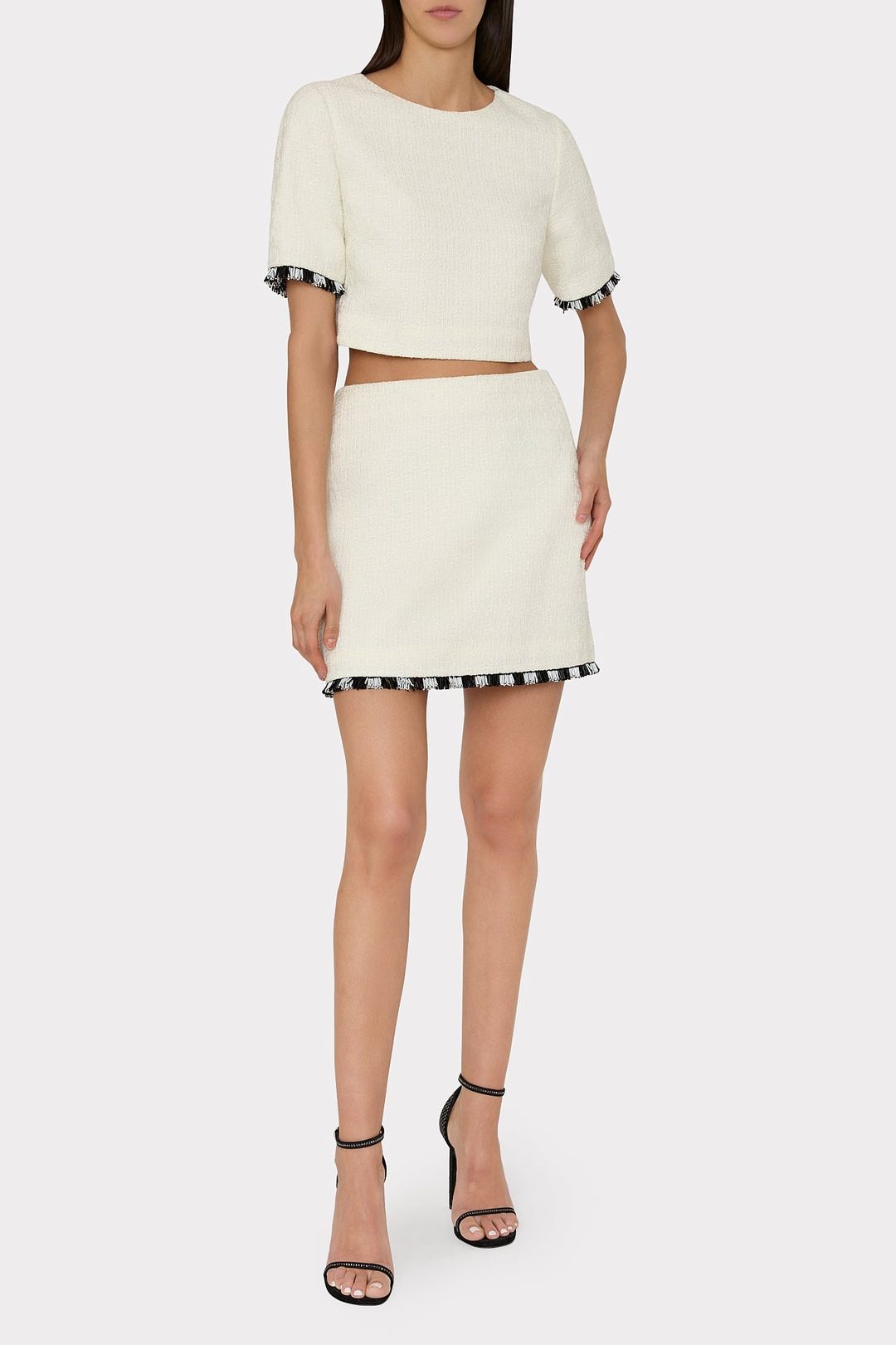 Jayla Beaded Fringe Mini Skirt