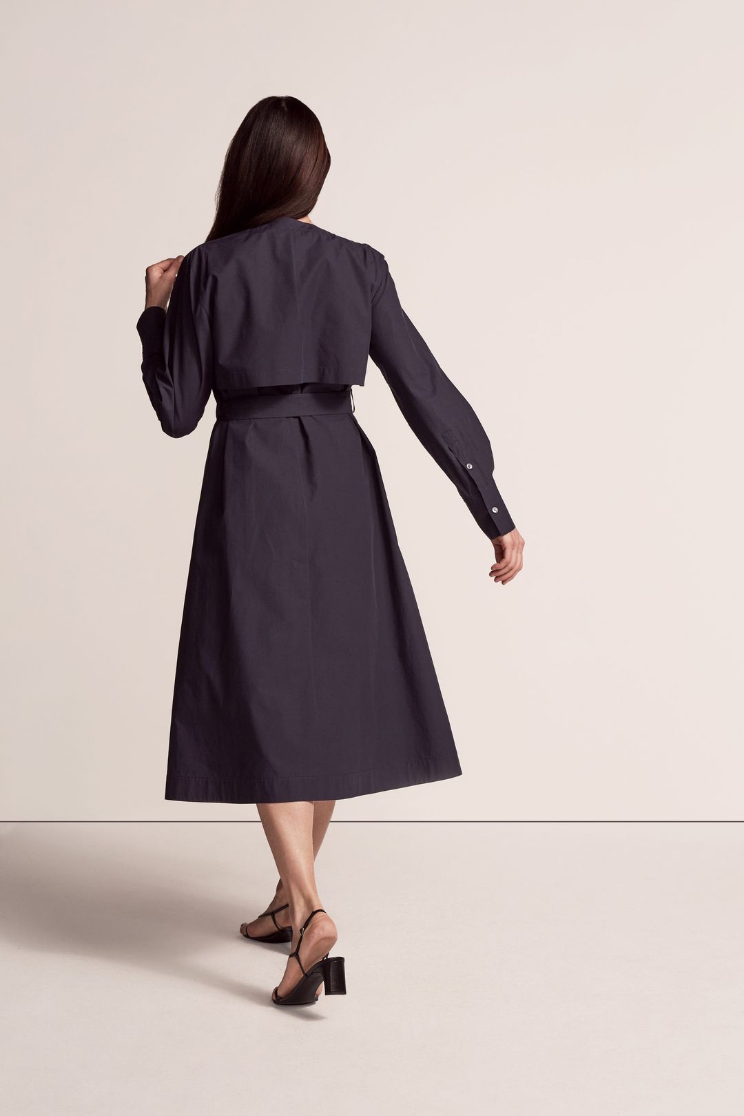 V-Neck Shirt Dress #5