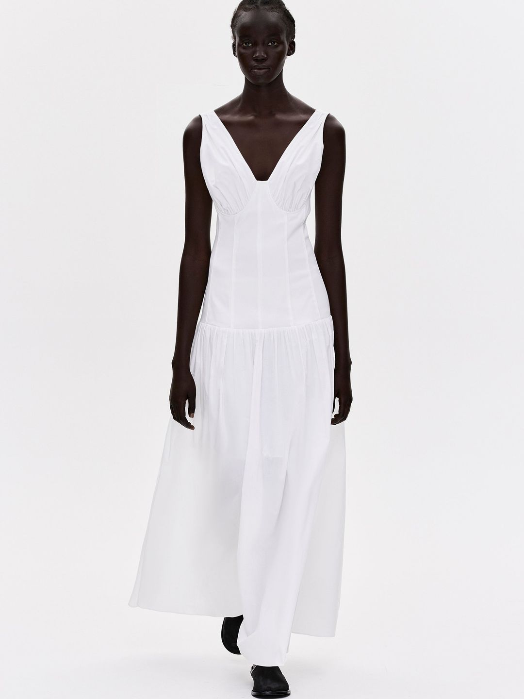 Tio Corset Maxi Dress, White #3