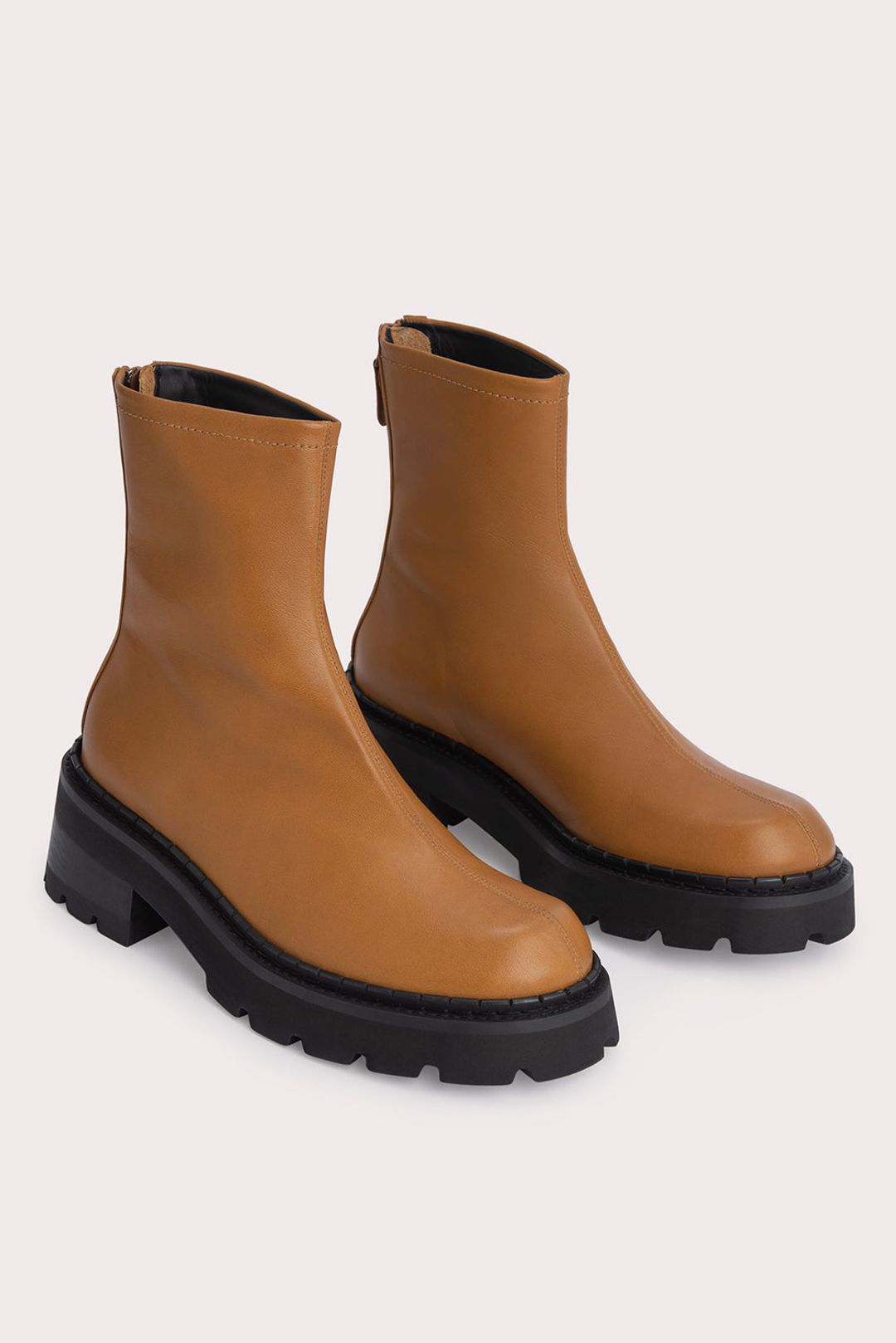 Alister Peanut Butter Soft Semi Patent Leather