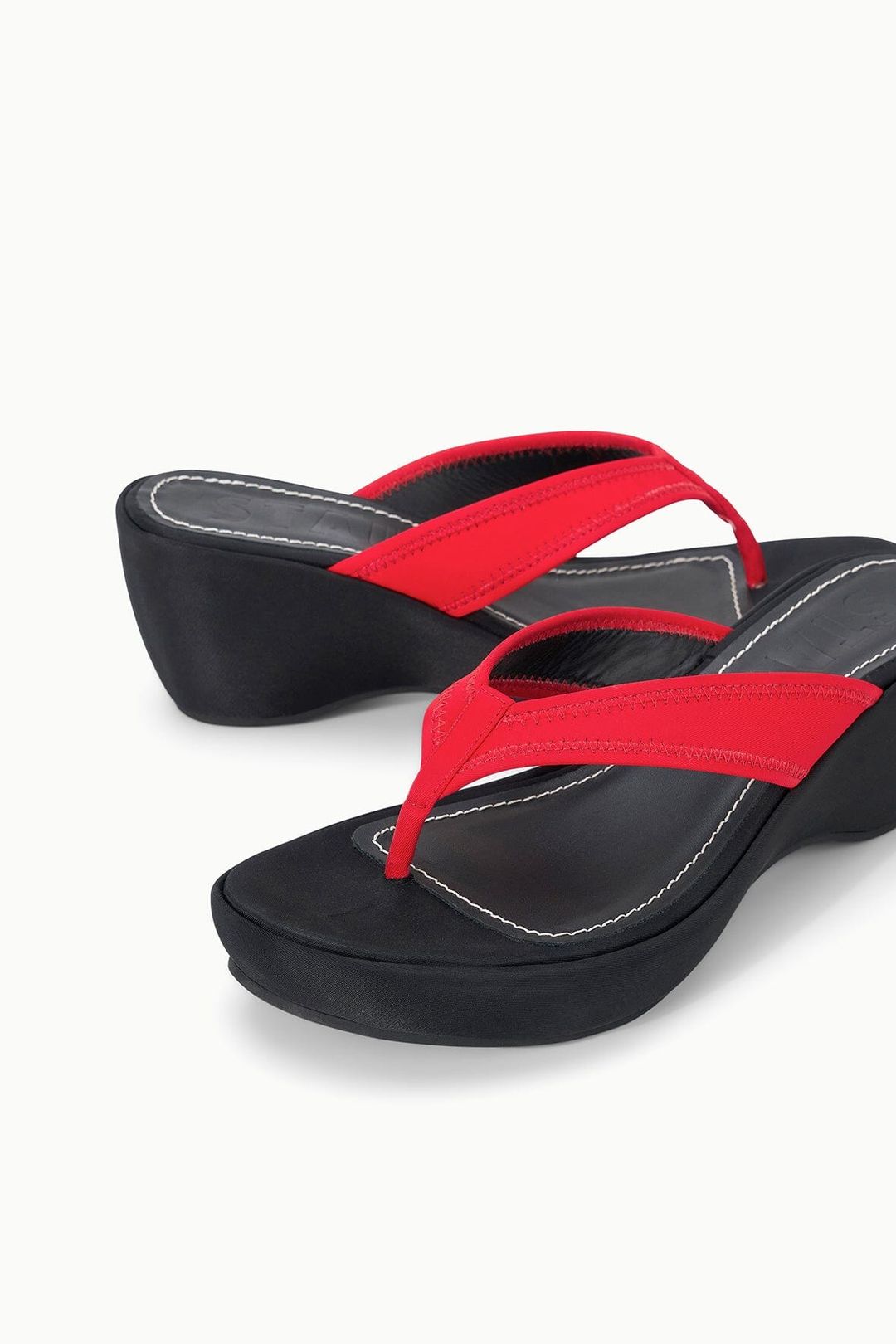 REMY THONG WEDGE | BLACK RED #4