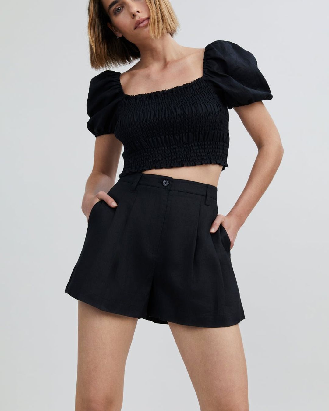 The Oceane Linen Short #3