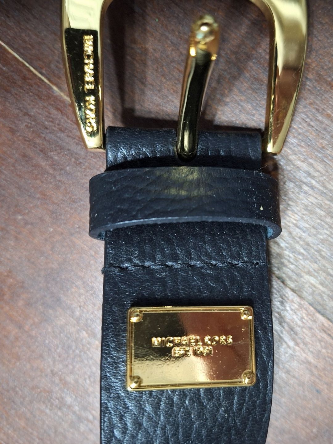 Black Leather Studded Belt #5