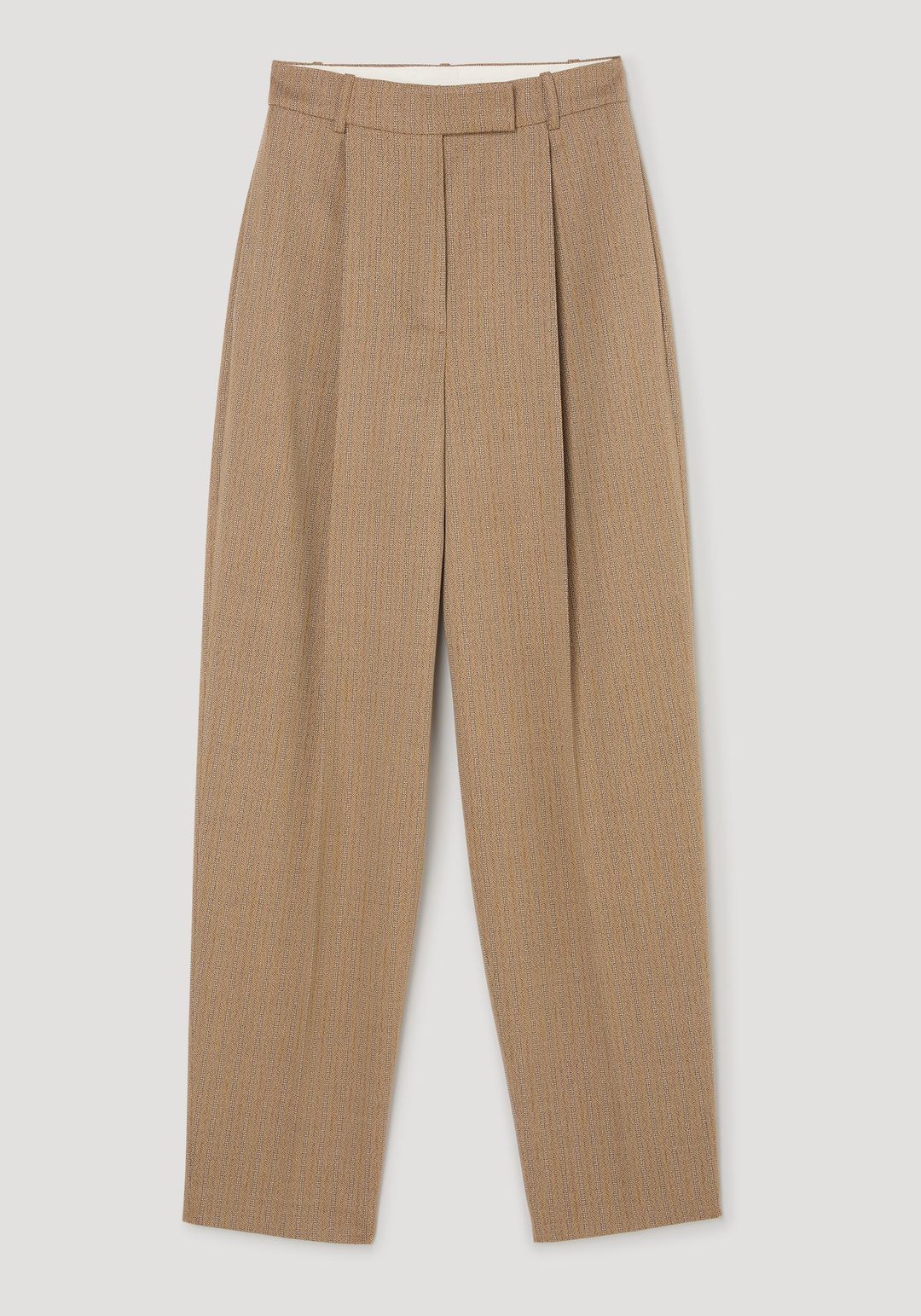Daria - Single pleat tapered trousers | heritage stripe #5