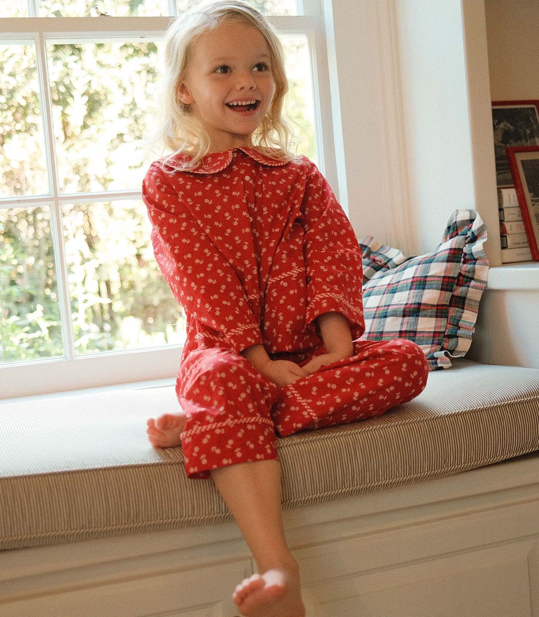 LEAF PLAYSUIT -- POMME ROUGE CALICO