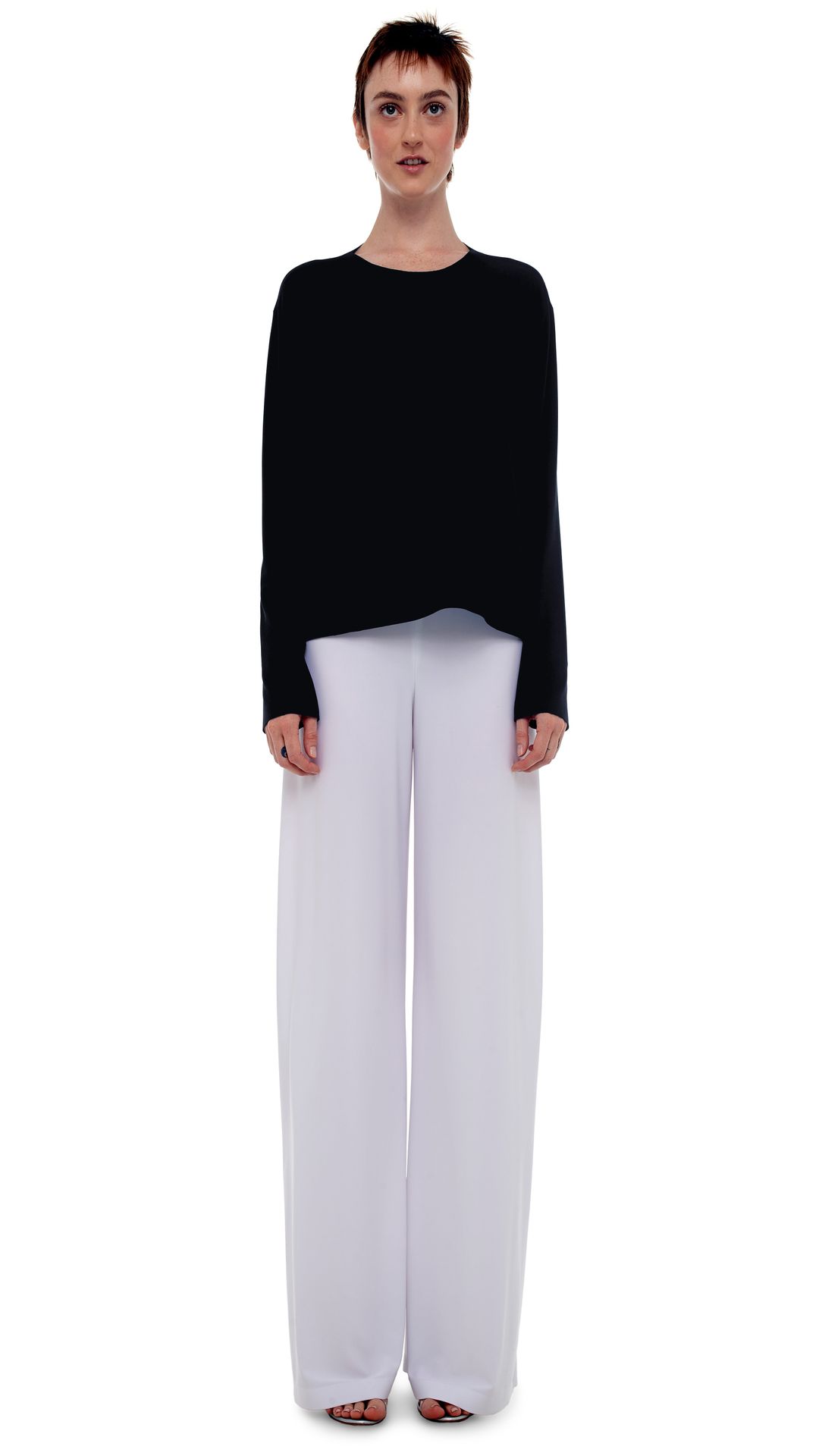 CROPPED BOYFRIEND CREW TOP