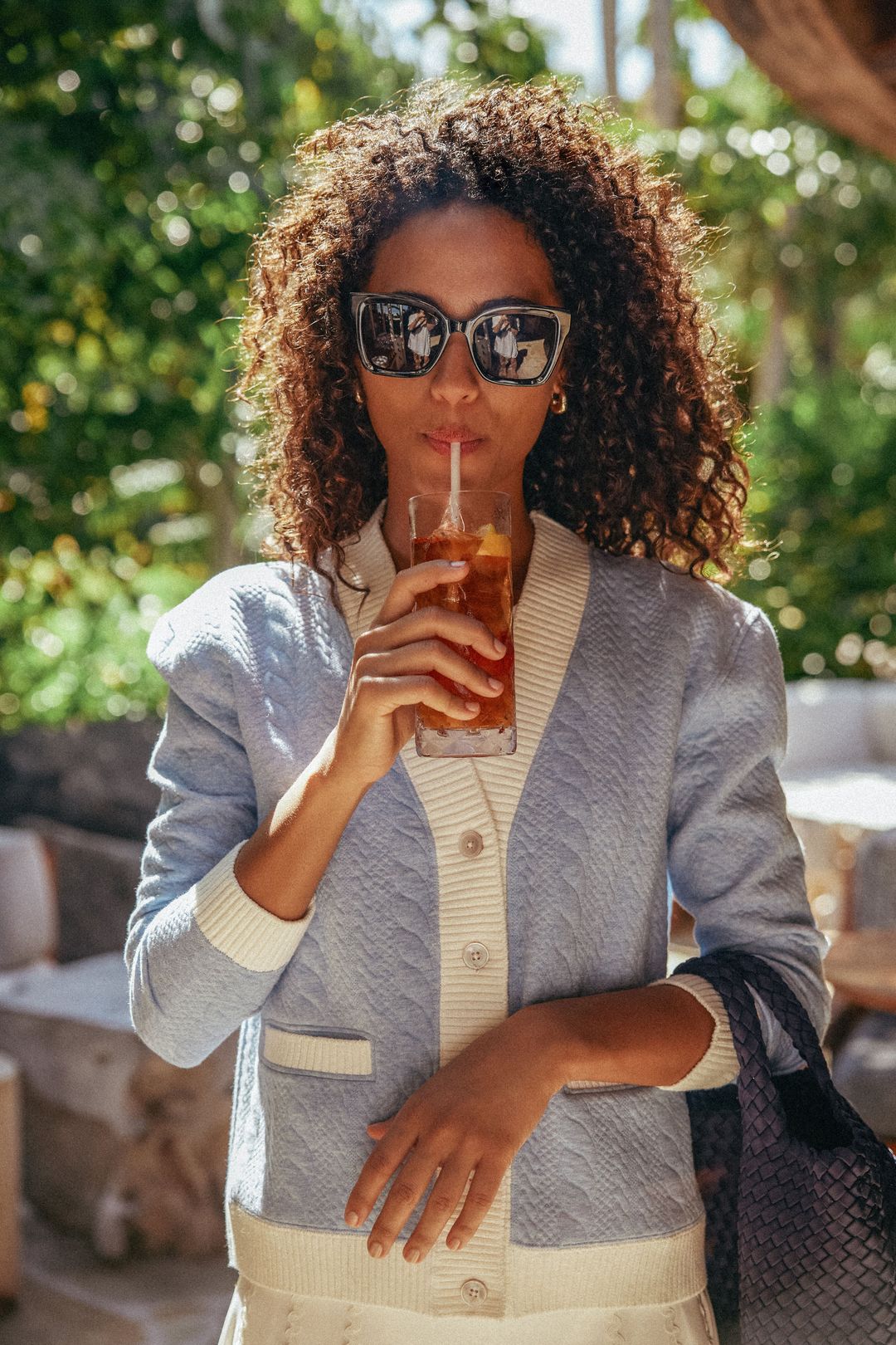 Light Blue Cable Charley Cardigan #8