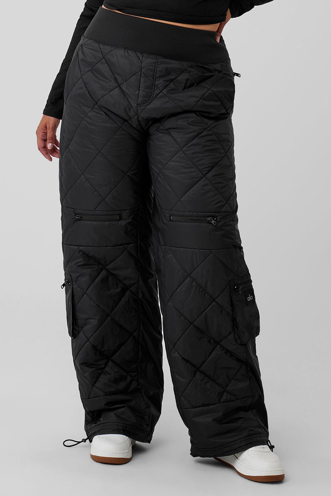 High-Waist Snowrider Puffer Pant - Black #5