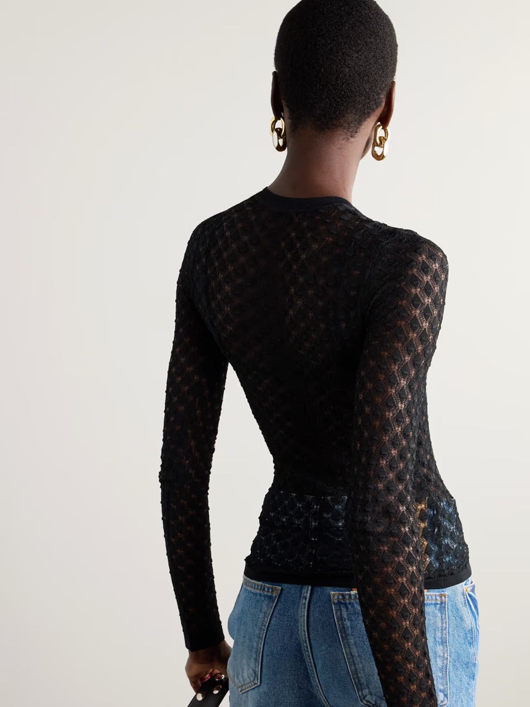 Zavia open-knit sweater #4