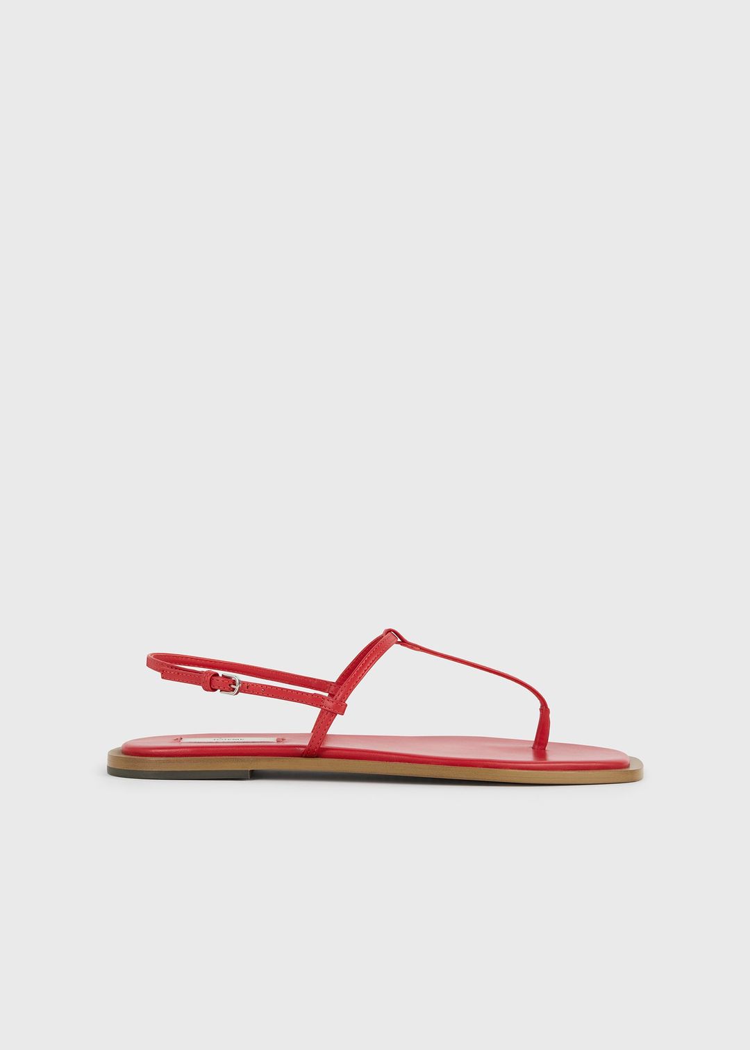 T-strap nappa sandals red/desert #8