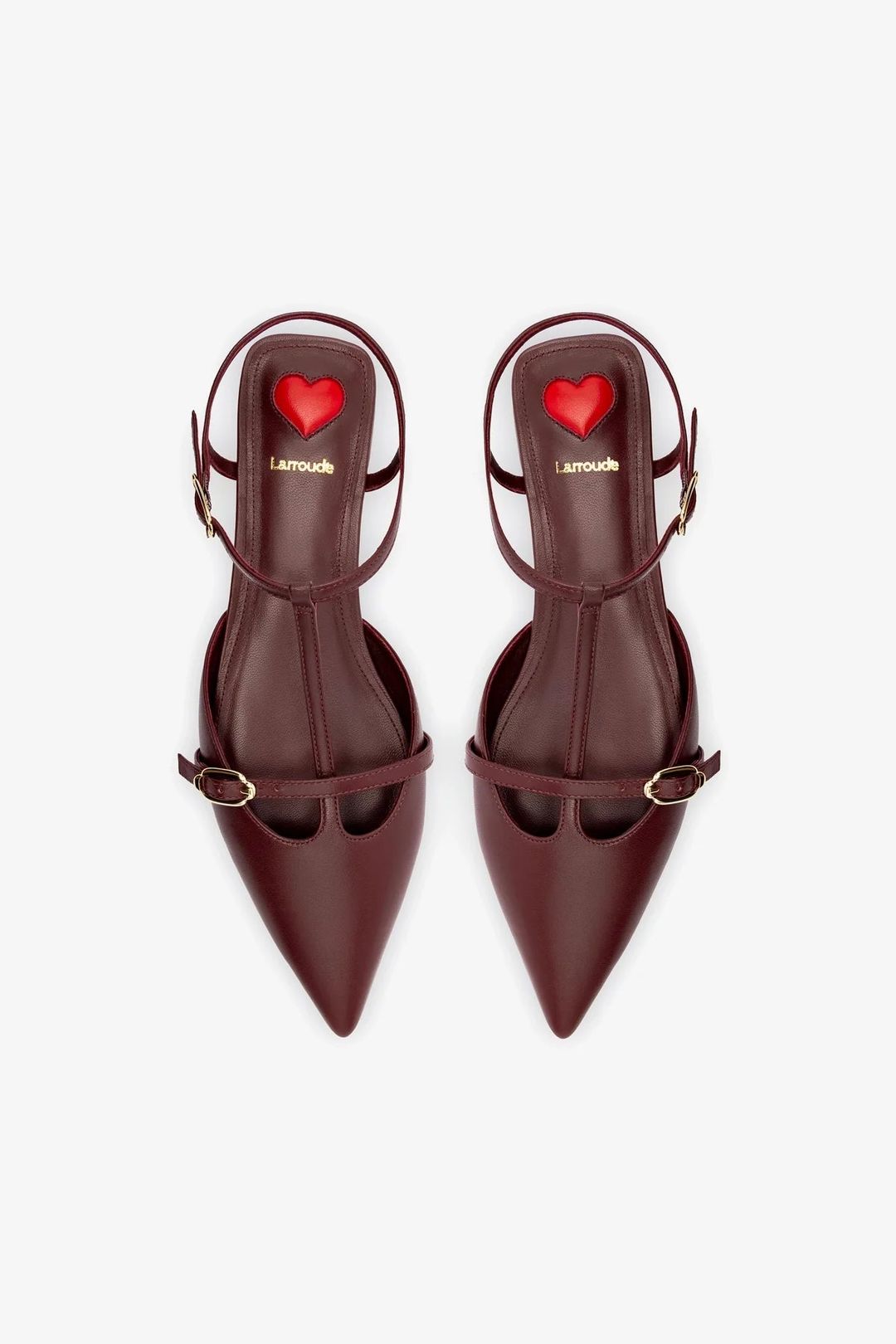 Grace Flat In Burgundy Leather #7