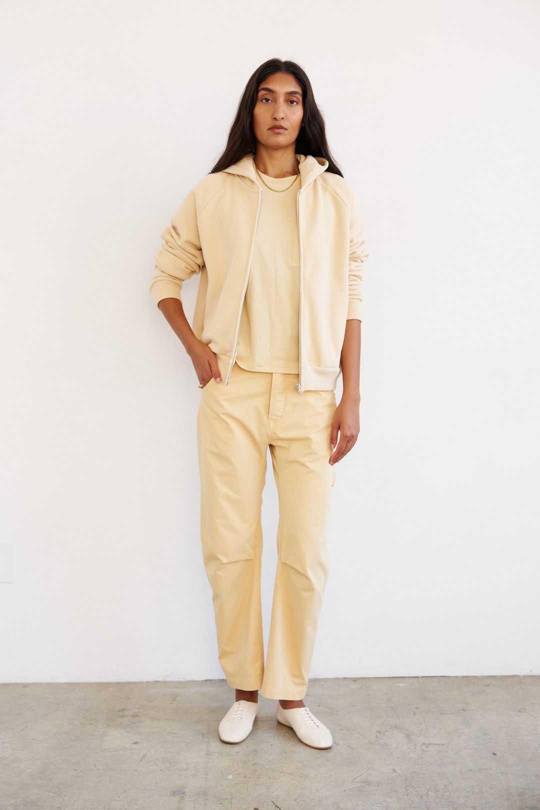 The Bird Hoodie in Butter #8