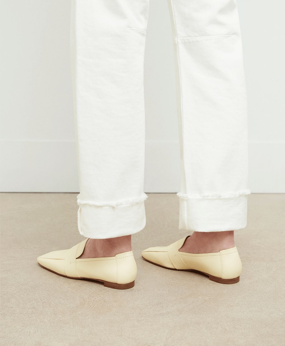Square Toe Loafer - Crema #4