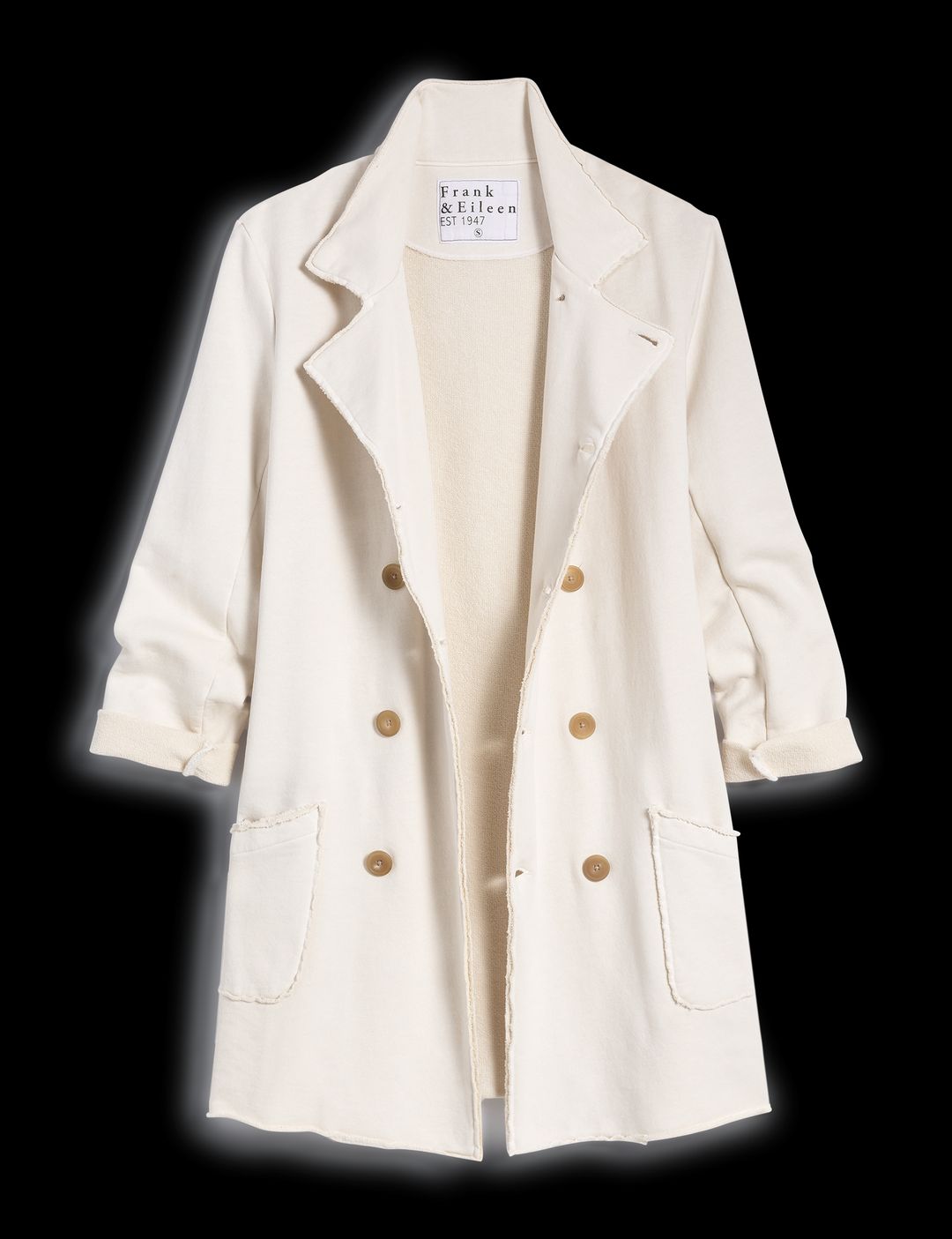 BELFAST TRENCH Vintage White, Triple Fleece #4