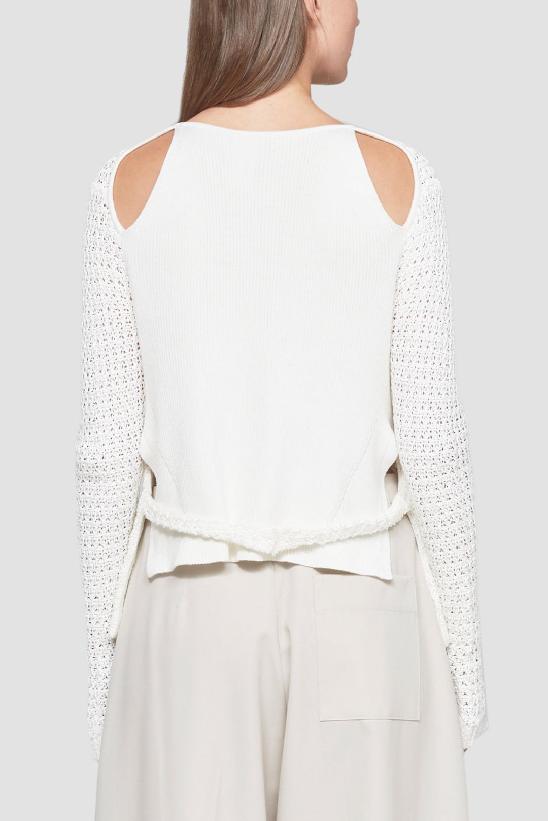 Textured Long Sleeve Crewneck #5