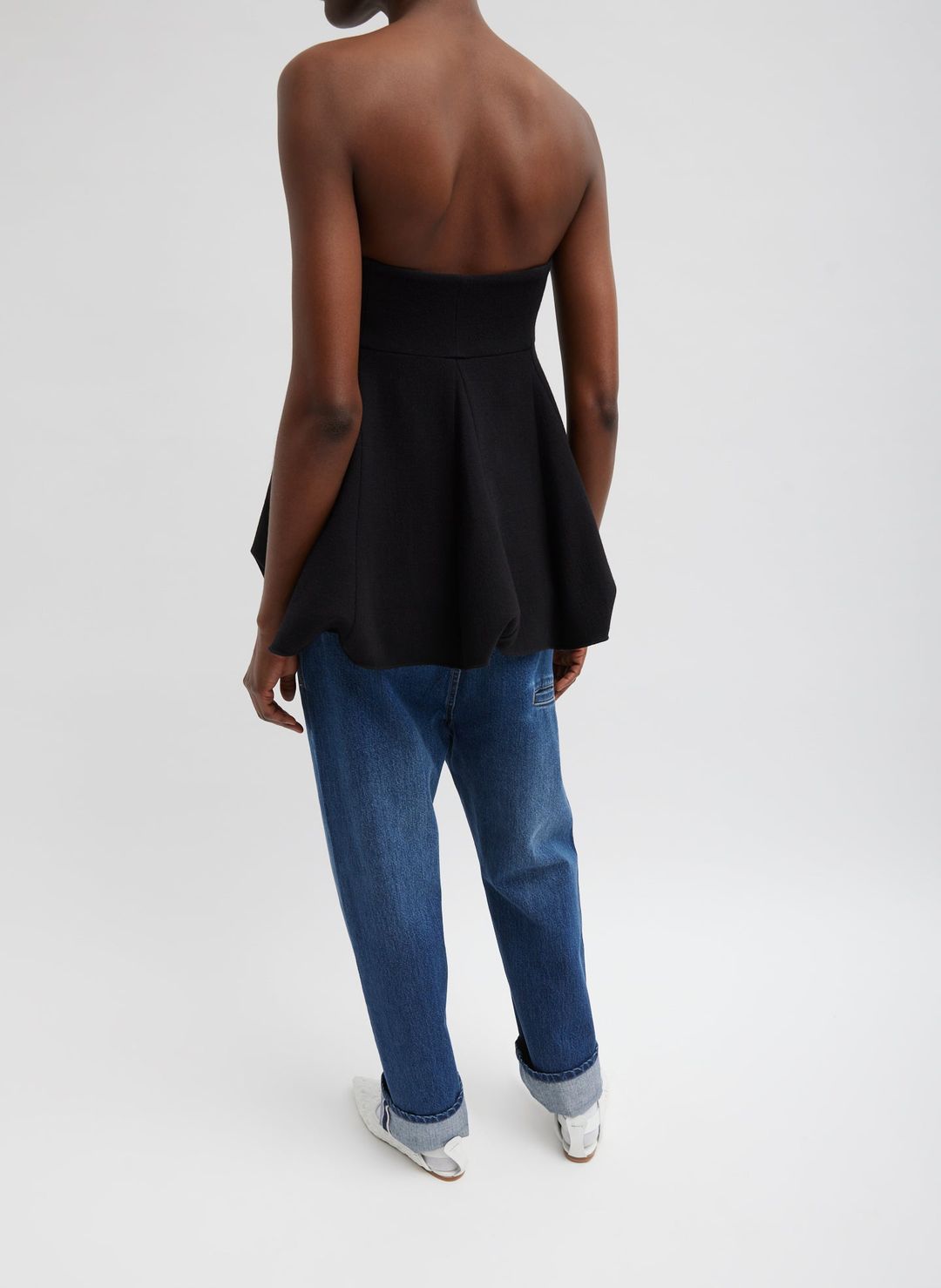 Melee Crepe Strapless Top #4