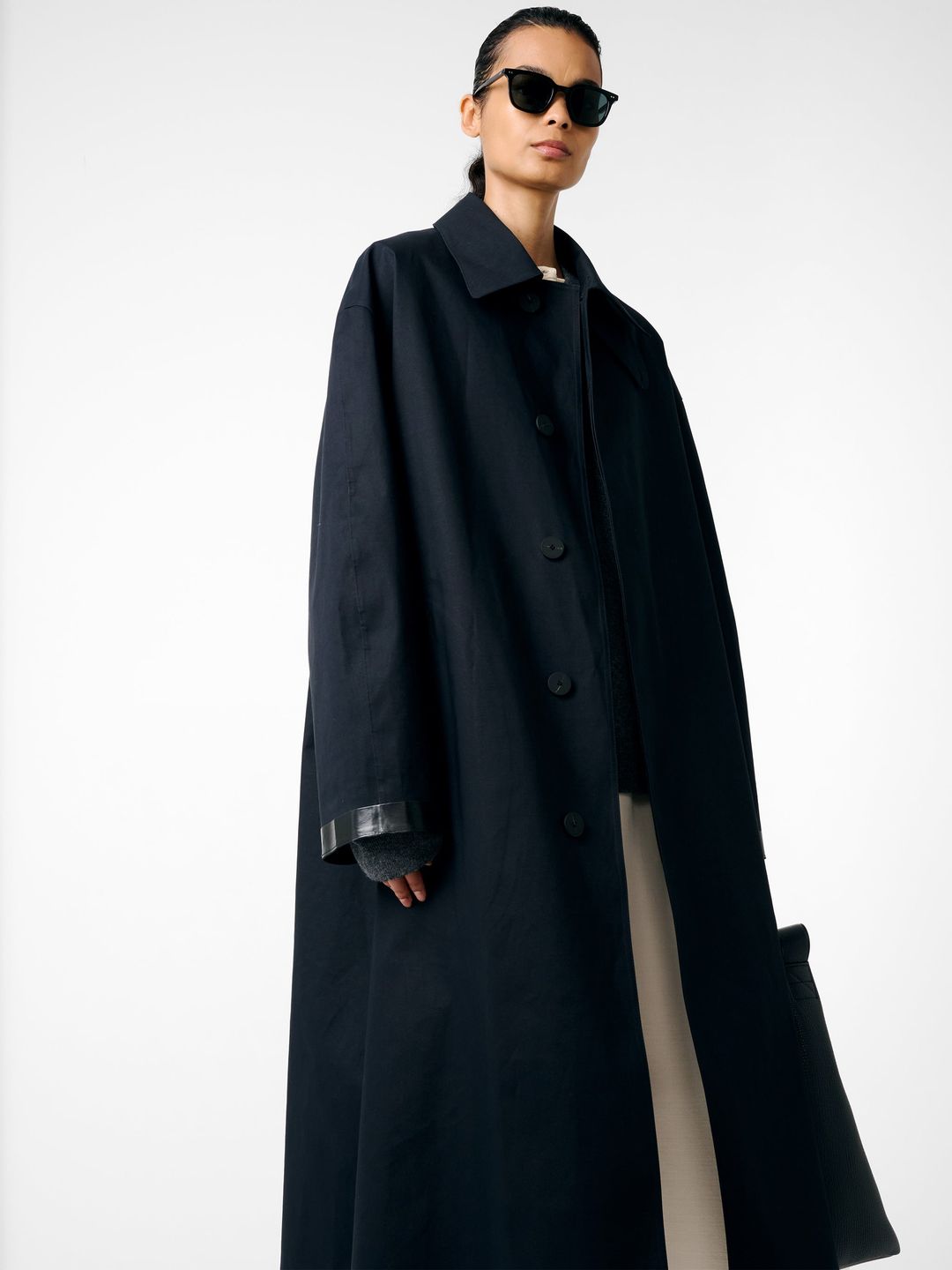 SN x Mackintosh Ettrick Mac Trench Coat in Navy #8