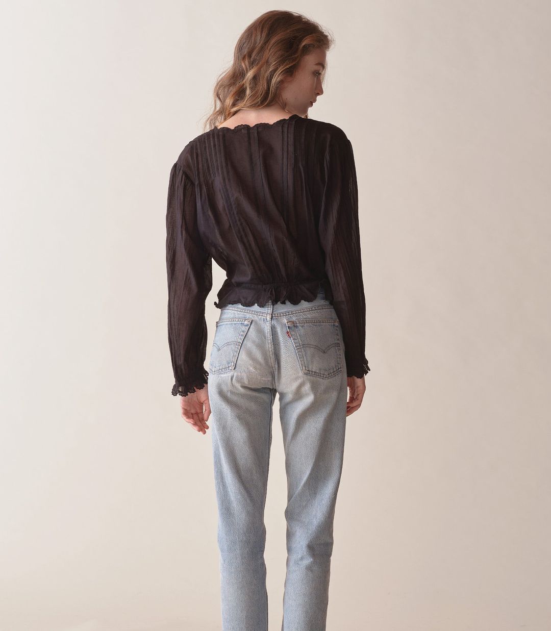 ELAYNE TOP -- BLACK #3