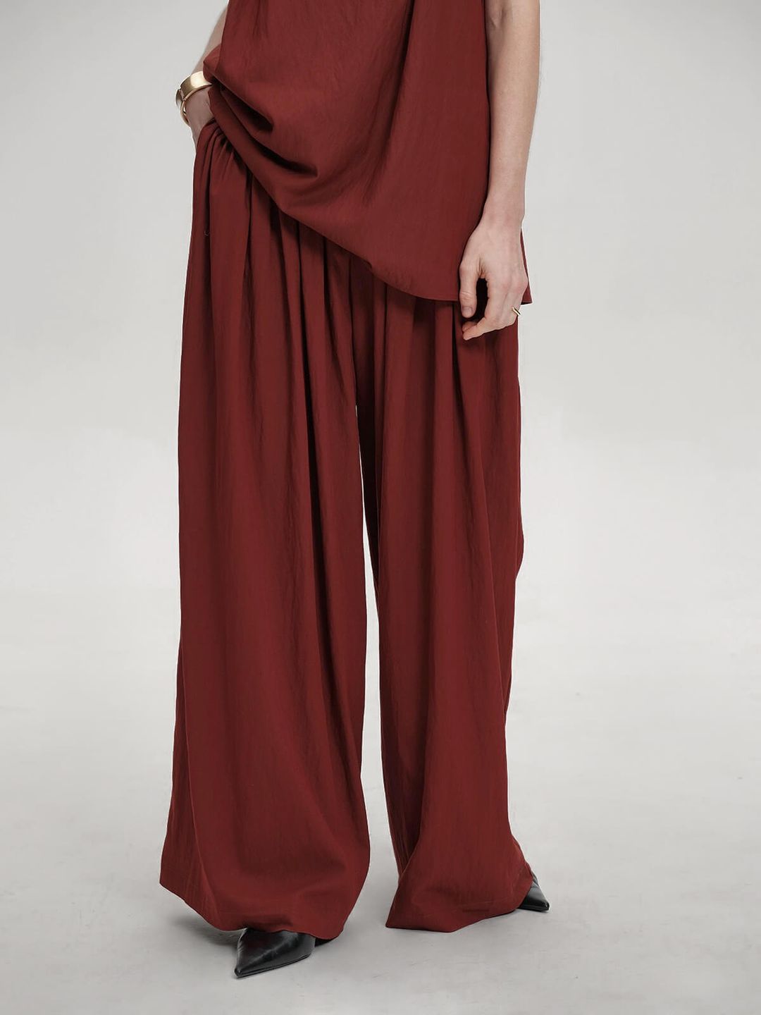 Wide Leg Pants in Sun-Dried Tomato #5