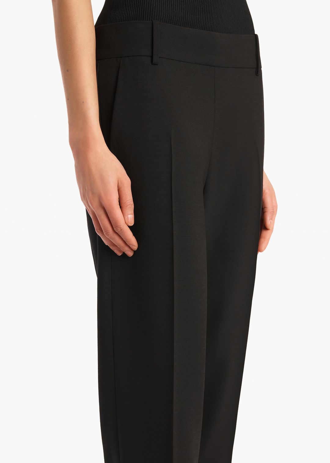 Cam Pant in Black Stretch Suiting #5