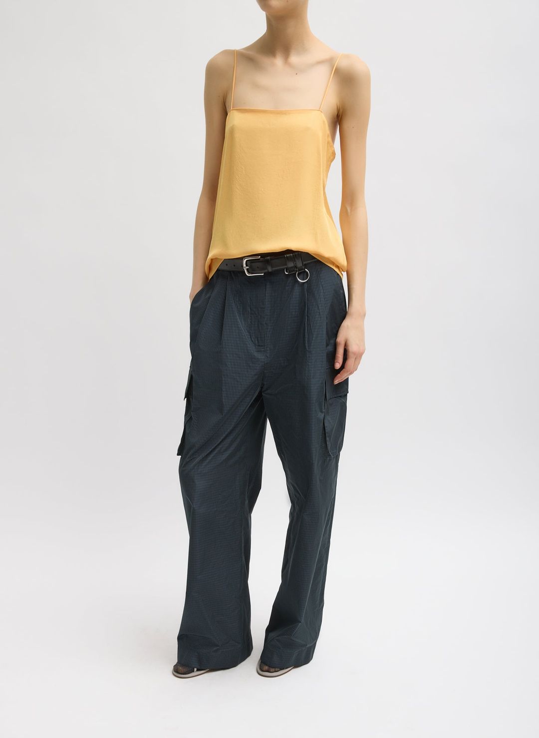 Menswear Nylon Stella Pleated Cargo Pant #6