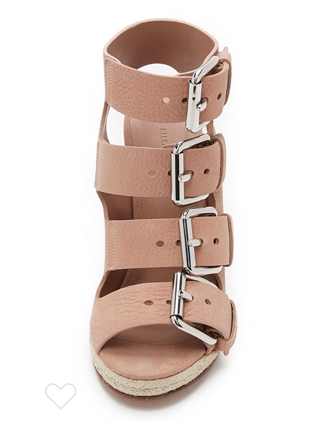 ‘JO’ BUCKLE WEDGE SANDALS/ BLUSH New!! SIZE 39 - 8.5M
