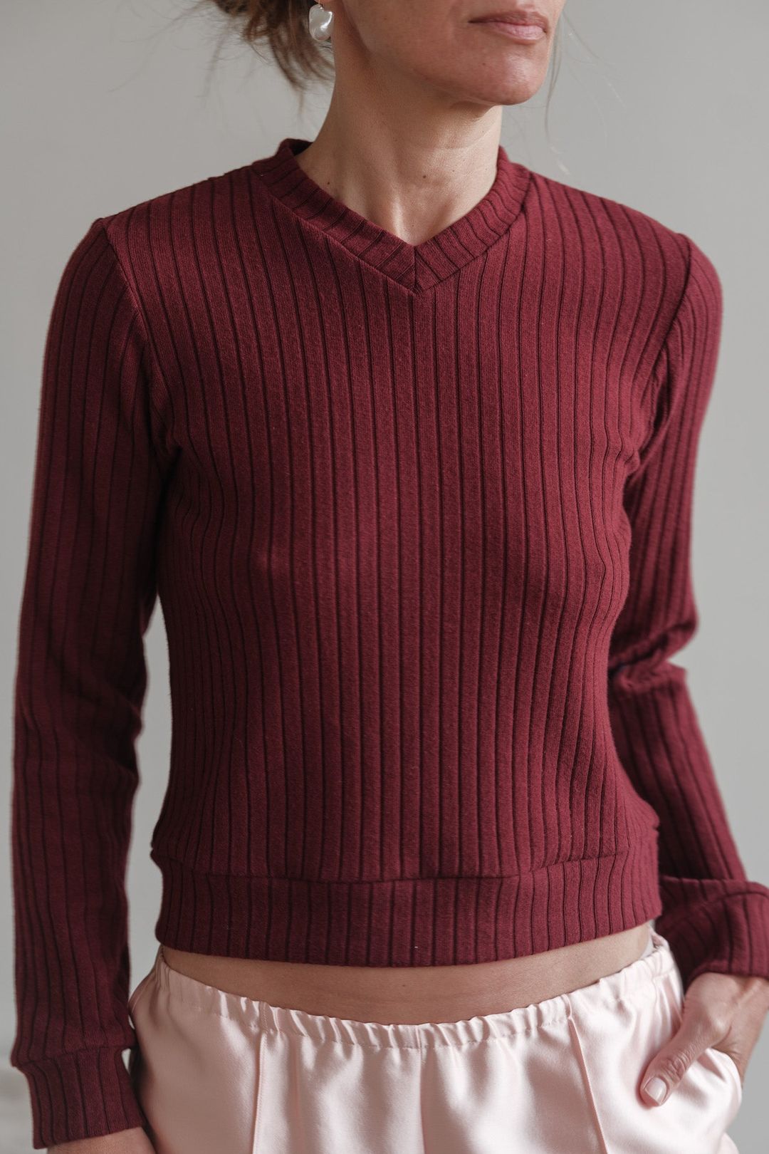 The Sweater Rib V-Neck #3