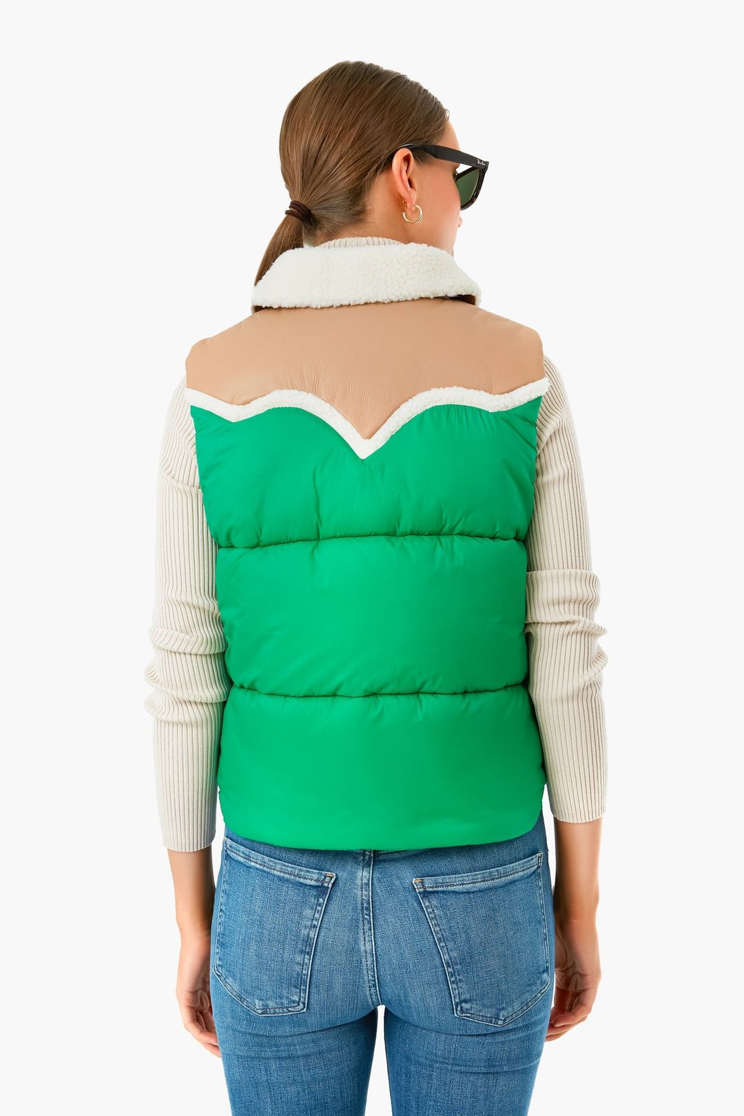 Bright Green The Ol West Puffer Vest #4