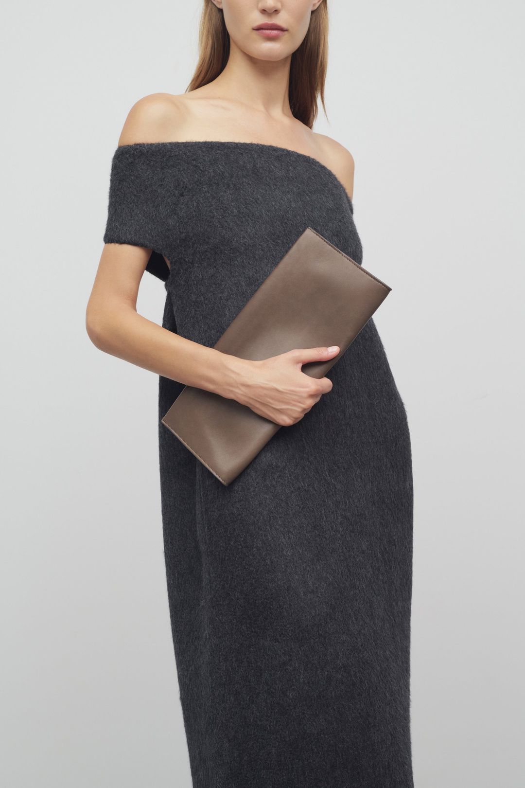 Flat Clutch in Leather #4