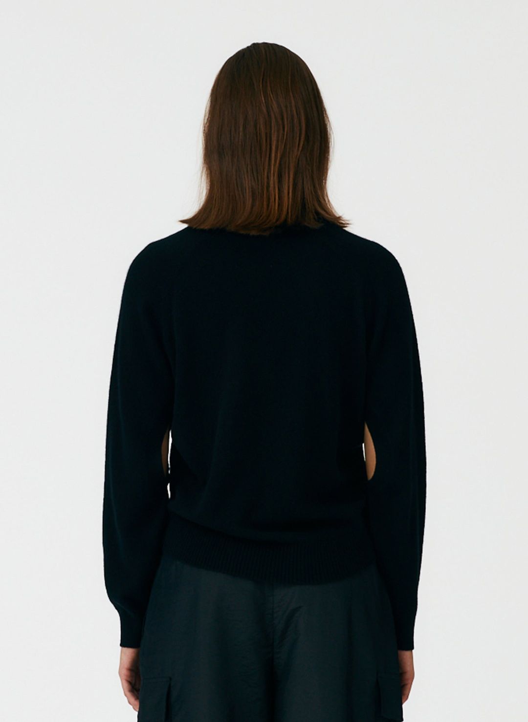Feather Weight Cashmere Open Sleeve Cocoon Sweater #4