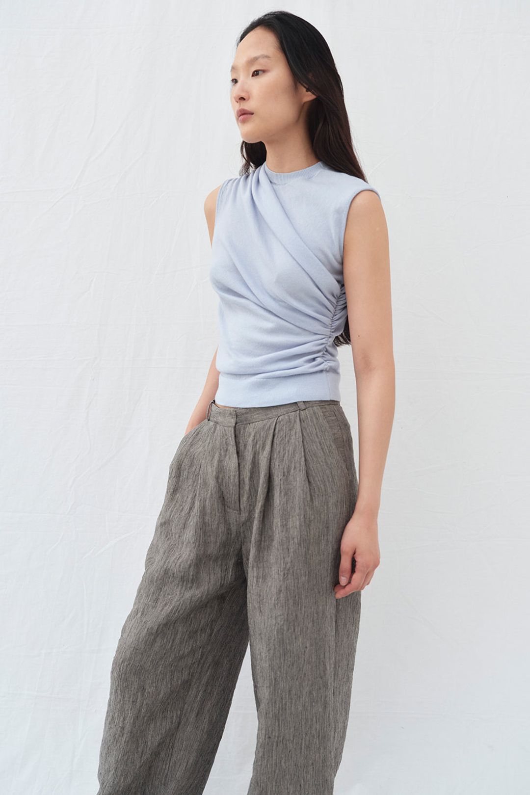 Vita Knitted Top Soft Blue