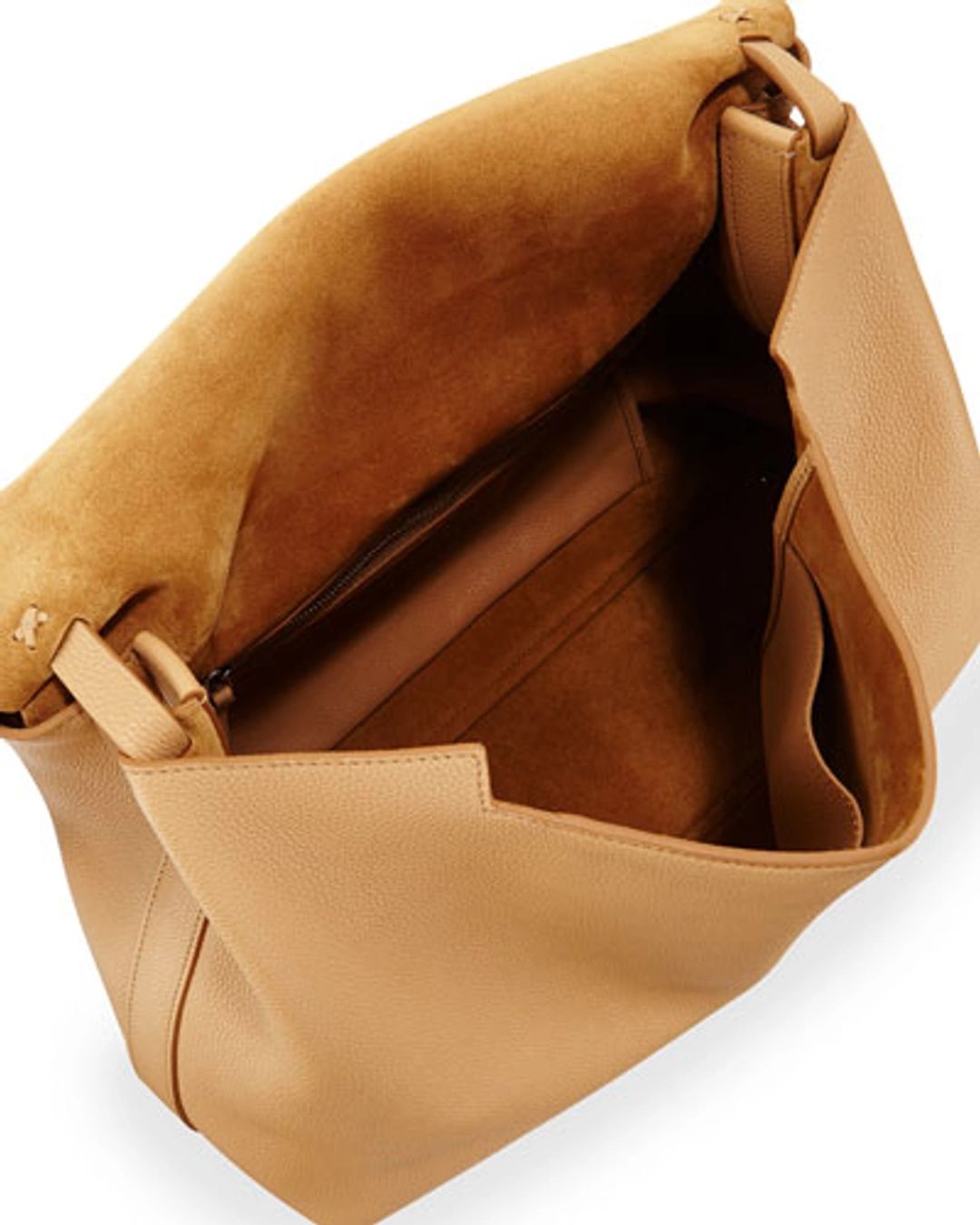 Top Handle 14 Leather Flap-top Shoulder Bag In Tan #2