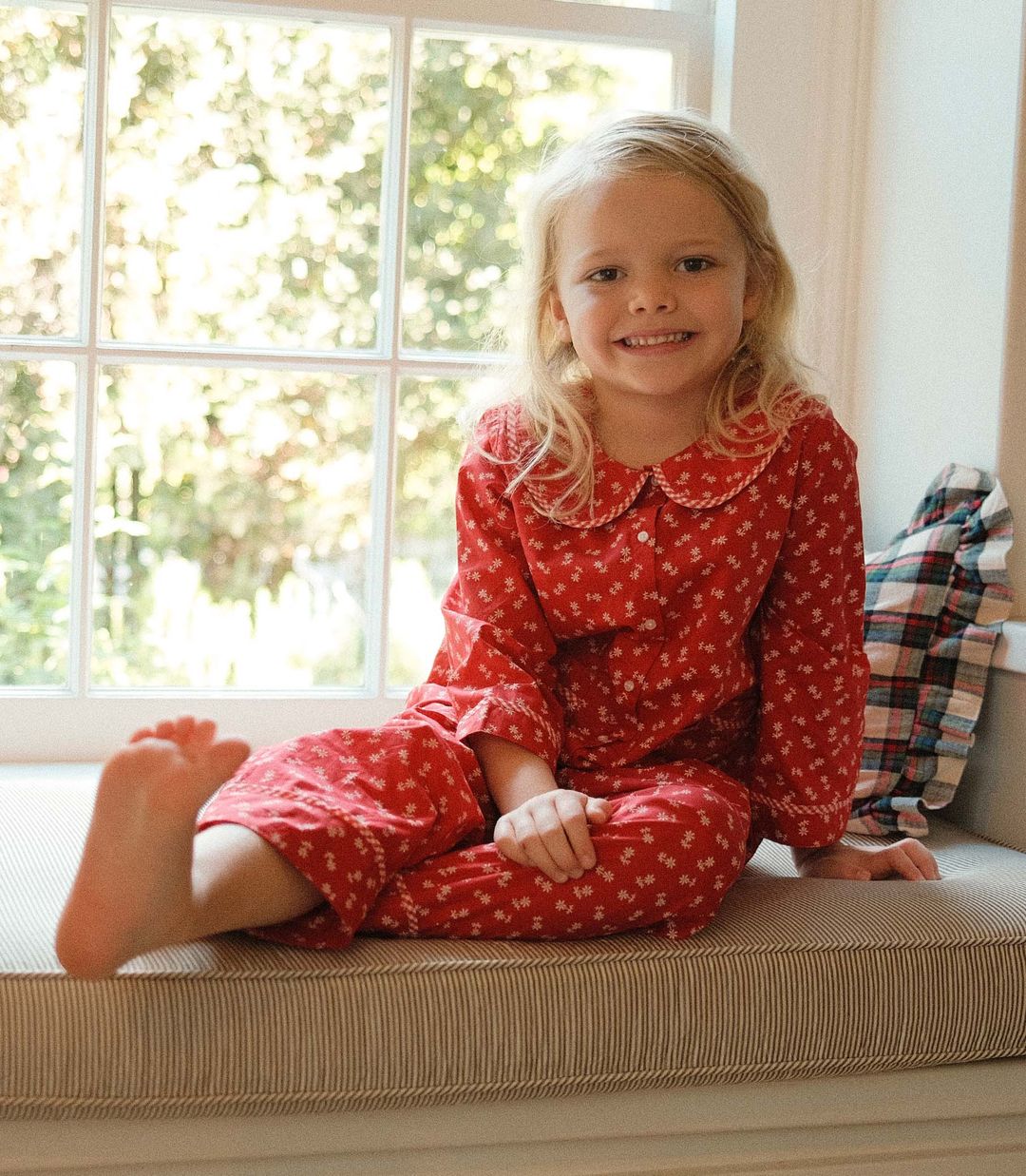 LEAF PLAYSUIT -- POMME ROUGE CALICO