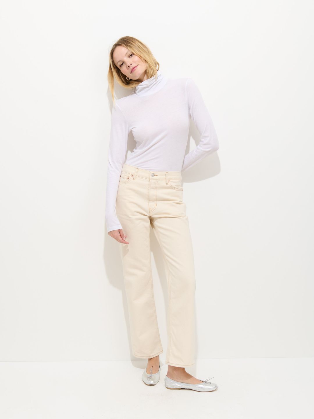 Tissue Turtleneck In Cotton #3