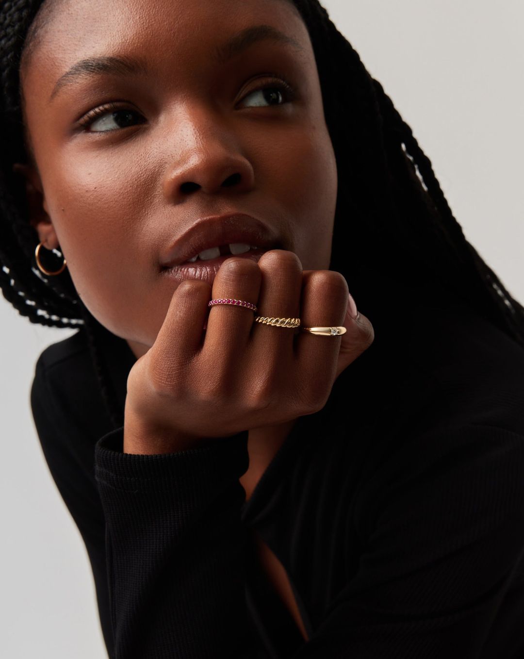 Fine Half Eternity Ruby Ring | 14ct Solid Gold/Ruby #6