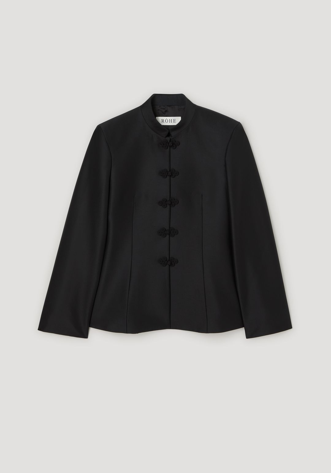 Sculptural pankou closure blazer | black #7