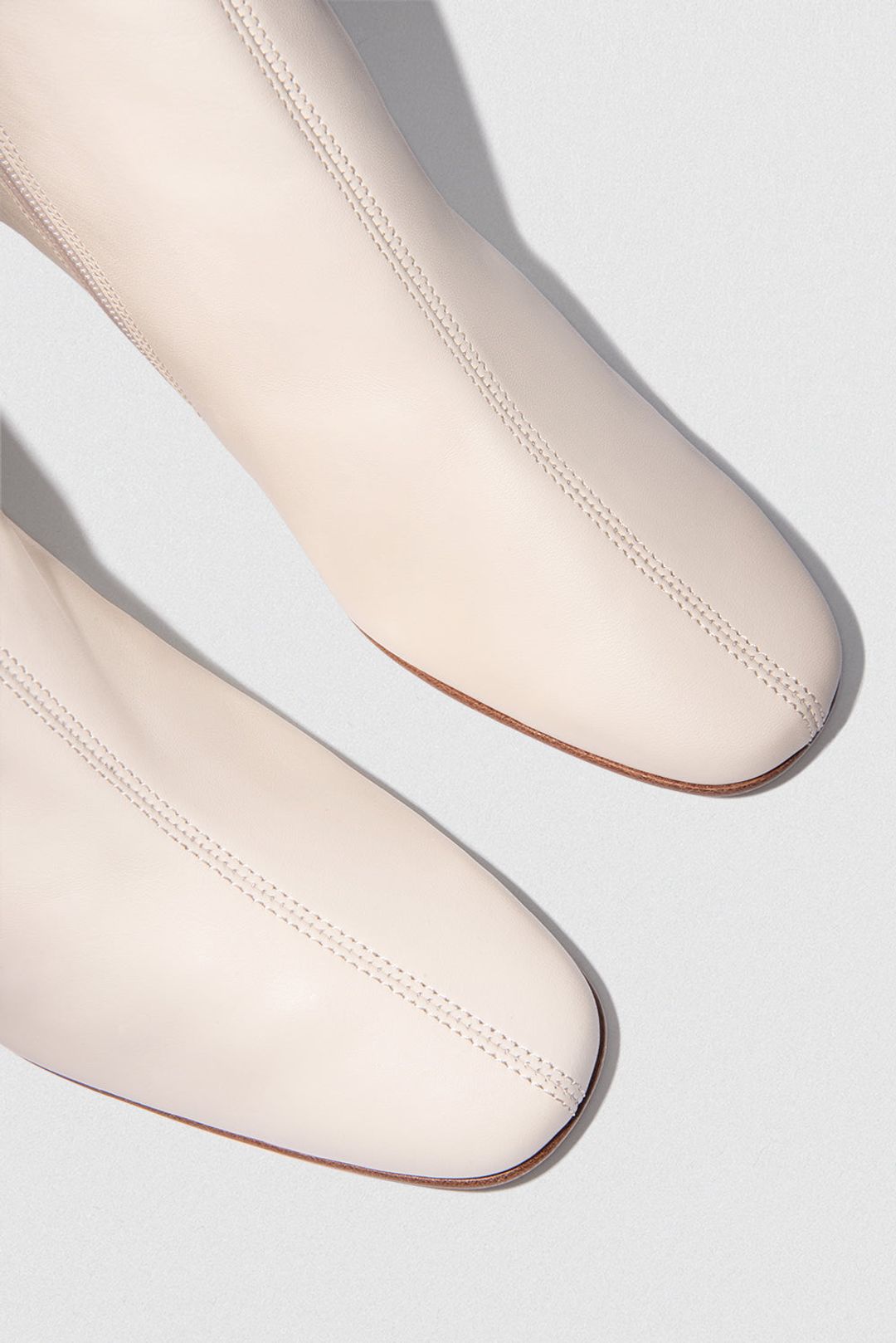 Sofia White Leather Ankle Boot #3