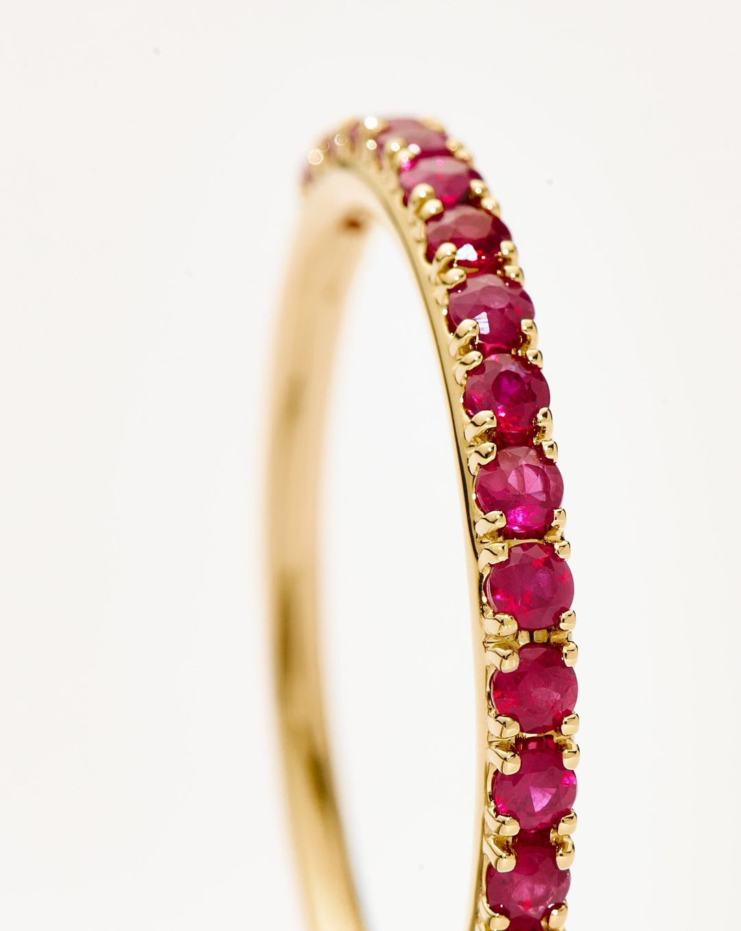 Fine Half Eternity Ruby Ring | 14ct Solid Gold/Ruby #4